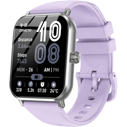 1.83-Inch Smart Watch, Bluetooth Calls, 120 Sports Modes, Purple