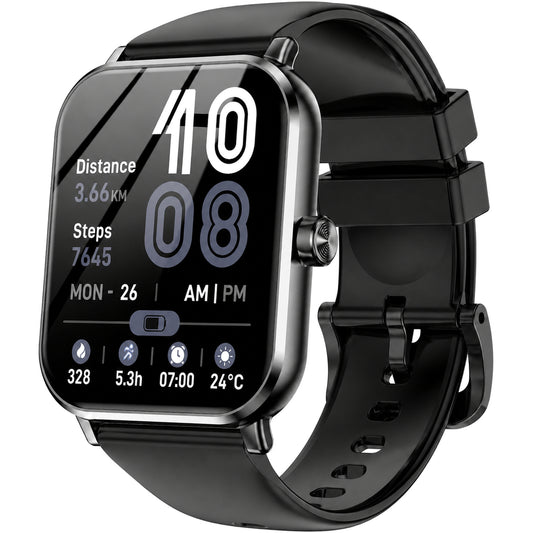 1.83-Inch Smart Watch, Bluetooth Calls, 120 Sports Modes, Black