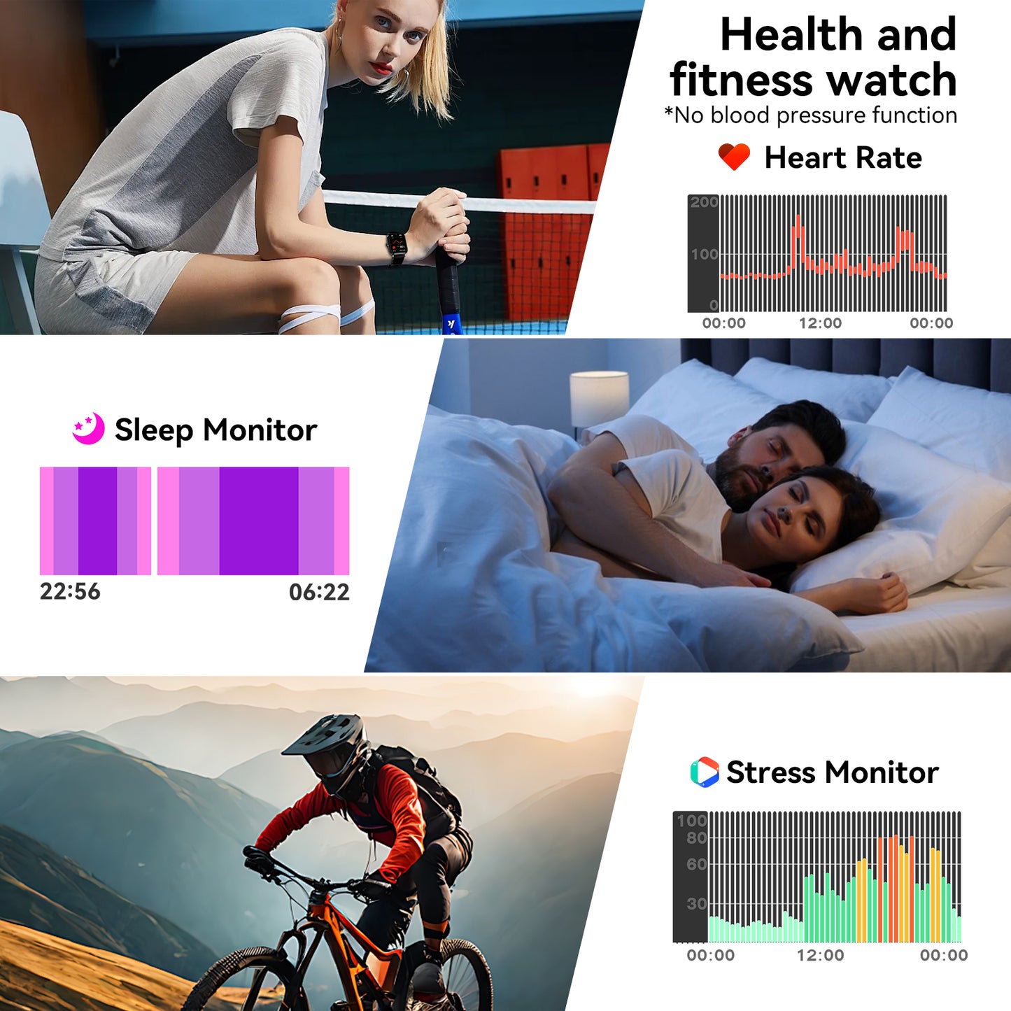 Smart Watch for Men Women, 1.83" HD Touchscreen Fitness Tracker, Smartwatch with Bluetooth Calling, 130+ Sports Modes, Heart Rate Sleep Step Monitor, 5ATM Waterproof, Compatible with iOS & Android