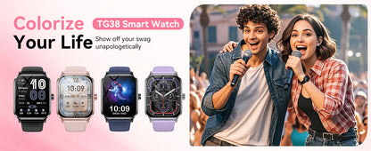Smart Watch for Men Women, 1.83" HD Touchscreen Fitness Tracker, Smartwatch with Bluetooth Calling, 130+ Sports Modes, Heart Rate Sleep Step Monitor, 5ATM Waterproof, Compatible with iOS & Android