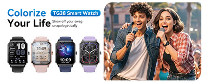 Smart Watch for Men Women, 1.83" HD Touchscreen Fitness Tracker, Smartwatch with Bluetooth Calling, 130+ Sports Modes, Heart Rate Sleep Step Monitor, 5ATM Waterproof, Compatible with iOS & Android