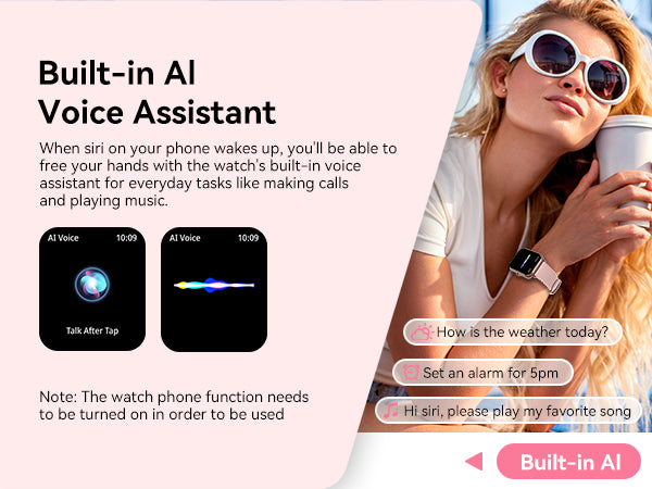 Smart Watch for Men Women, 1.83" HD Touchscreen Fitness Tracker, Smartwatch with Bluetooth Calling, 130+ Sports Modes, Heart Rate Sleep Step Monitor, 5ATM Waterproof, Compatible with iOS & Android