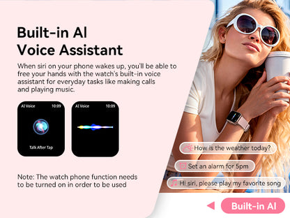 Smart Watch for Men Women, 1.83" HD Touchscreen Fitness Tracker, Smartwatch with Bluetooth Calling, 130+ Sports Modes, Heart Rate Sleep Step Monitor, 5ATM Waterproof, Compatible with iOS & Android