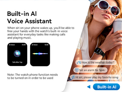Smart Watch for Men Women, 1.83" HD Touchscreen Fitness Tracker, Smartwatch with Bluetooth Calling, 130+ Sports Modes, Heart Rate Sleep Step Monitor, 5ATM Waterproof, Compatible with iOS & Android